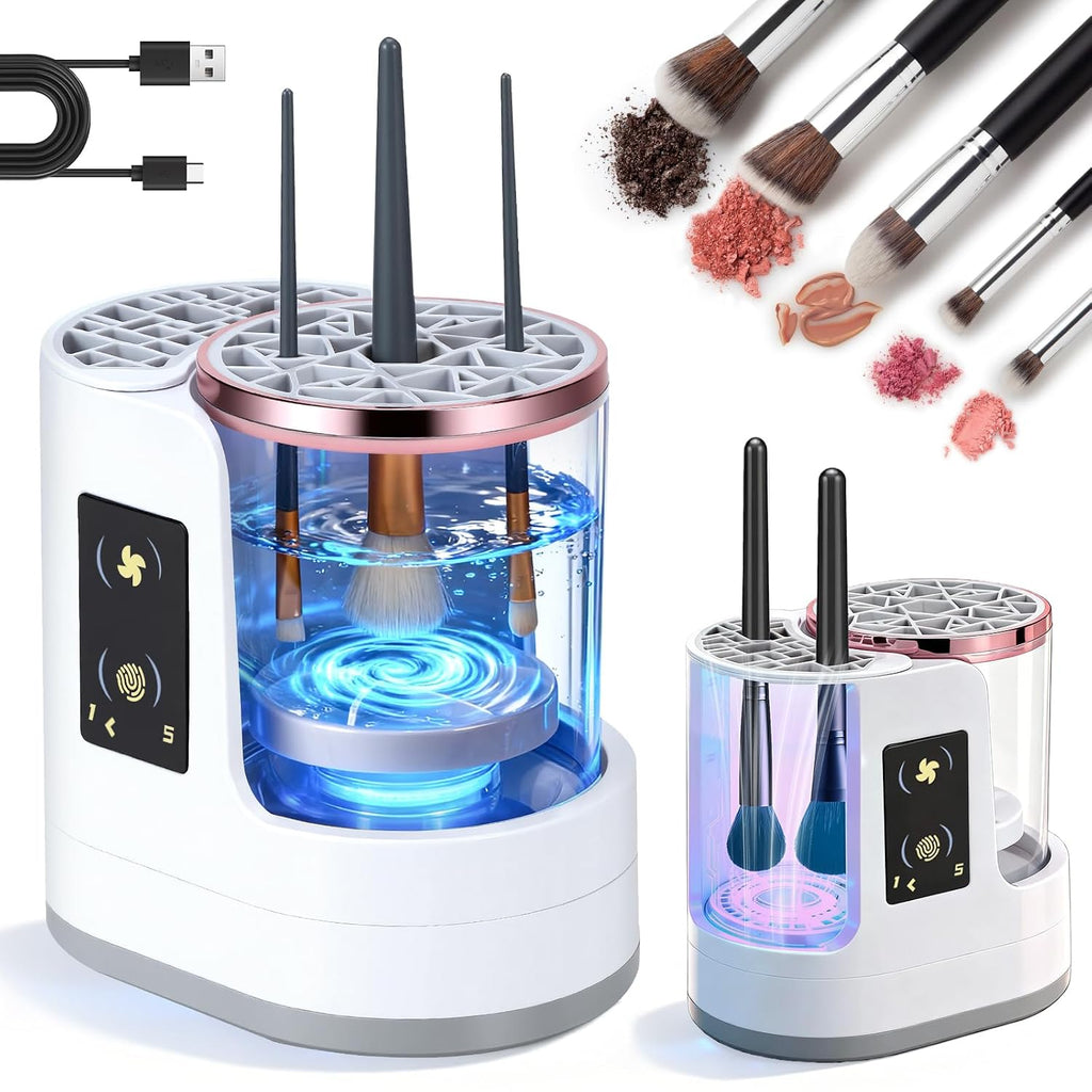 3 IN 1 Electric Makeup Brush Cleaner Machine With Drying Function, Automatic Cleaner Brushes Cleaner, Cosmetic Make