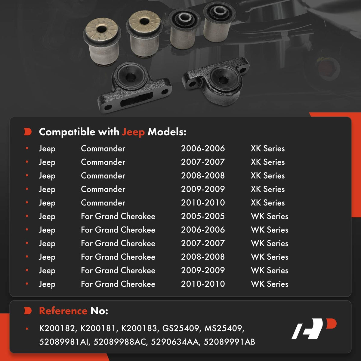 A-Premium Front Lower Control Arm Bushing Kit