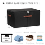 Storage Bins with Zipper Lids Decorative Lidded Baskets Boxes