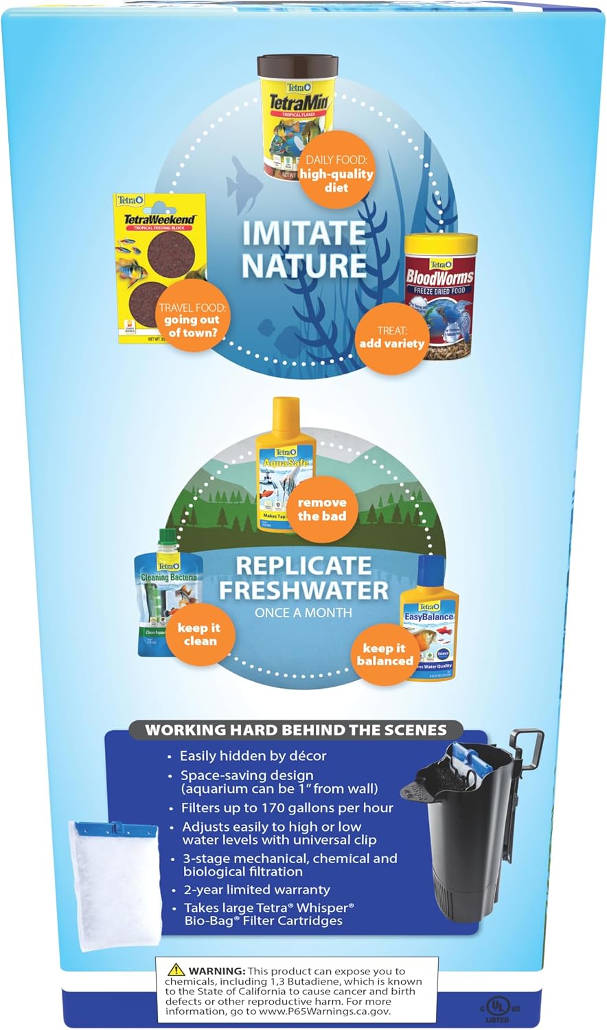 Whisper 170 GPH Internal Power Aquarium Filter