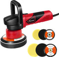 5"/6" Dual Action DA Polisher Kit 6-Speed Random Orbital Buffer | Car Buffer Waxer, Handle, 4pcs Polishing Pads, 2pcs