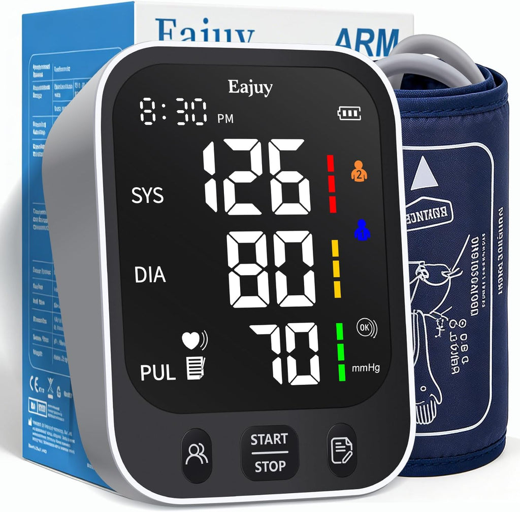 Blood Pressure Monitor【2026 New Upgrade】 Accurate Upper Arm Blood Pressure Cuff for Home Use,Automatic Digital BP
