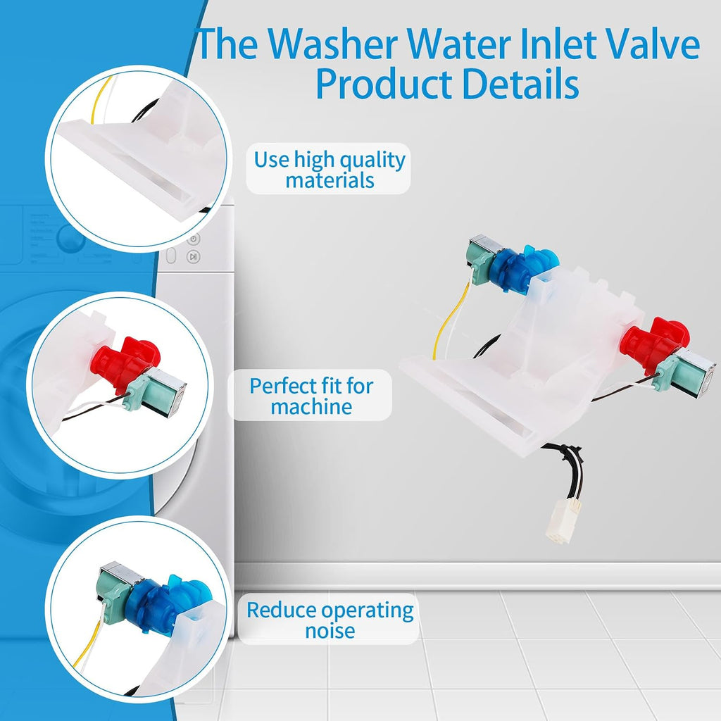 MVWC500VW1 RTW4440XQ0 WTW5300VW2 WTW5200VQ2 Washer Water Inlet Valve