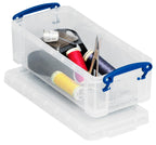 Really Useful Storage Box 0.9 Litre Clear Ref 0.9C