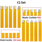 20 pc 1/2"Carbide Tip Tipped Cutter Tool Bit Cutting Set