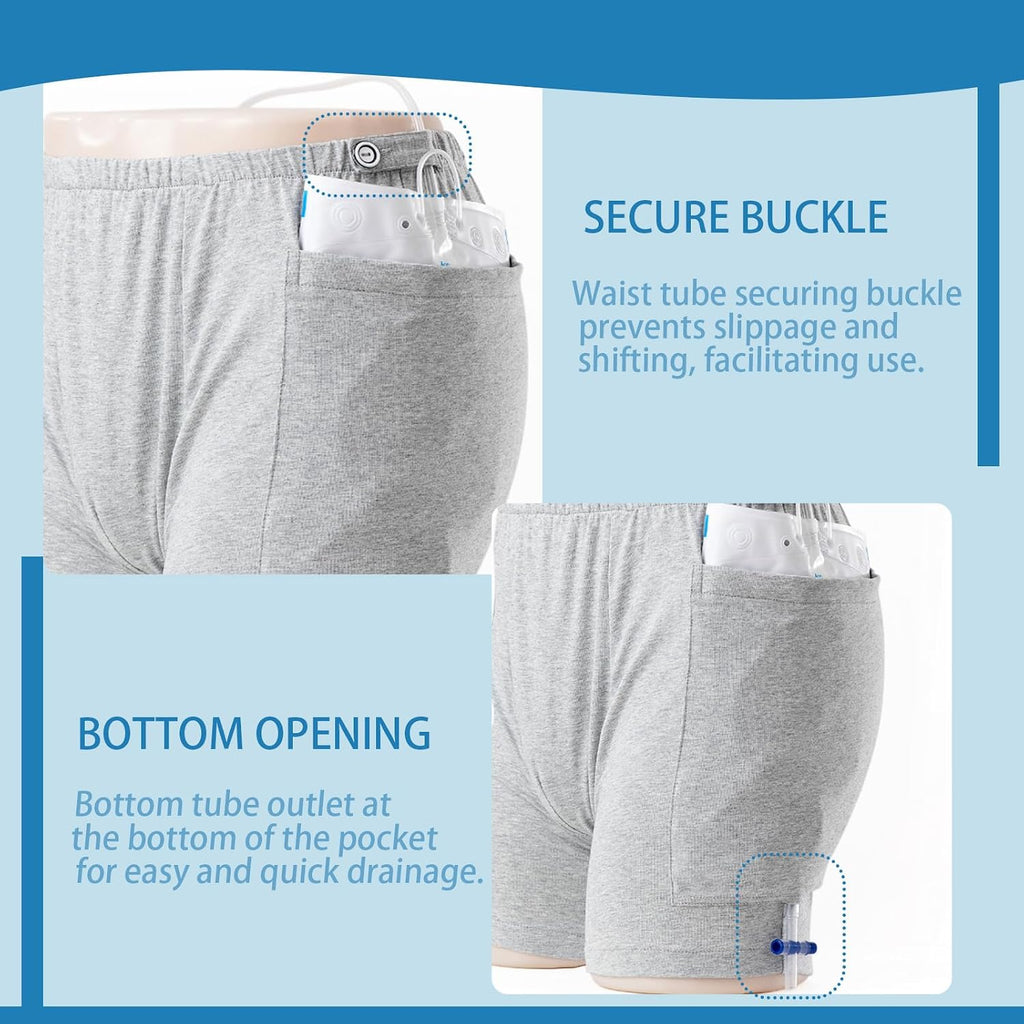 New Type of Urine Bag Pants,Underwear Urine Bag Pants for Elderly,Urine Drainage Bag Underwear,Nephrostomy Bag Pants