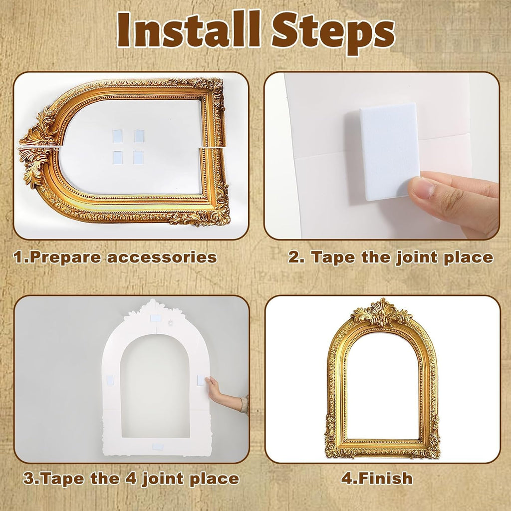 32 x 24 Inch Foam Board Photo Booth Props Wonderland Golden Photography Decor Creative Friends Party Selfie Photo