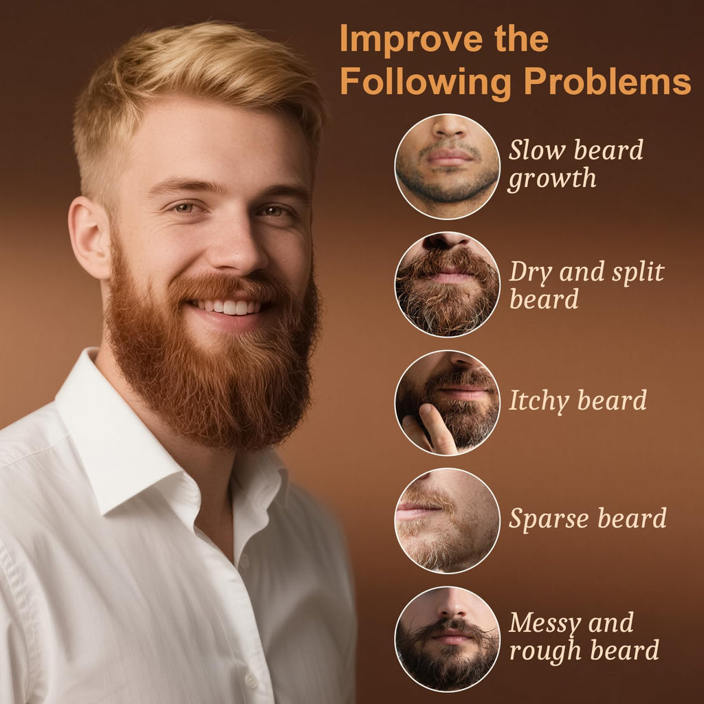 Beard Oil & Comb Set Soften, Smooth/Strengthen, Christmas Stocking Stuffers