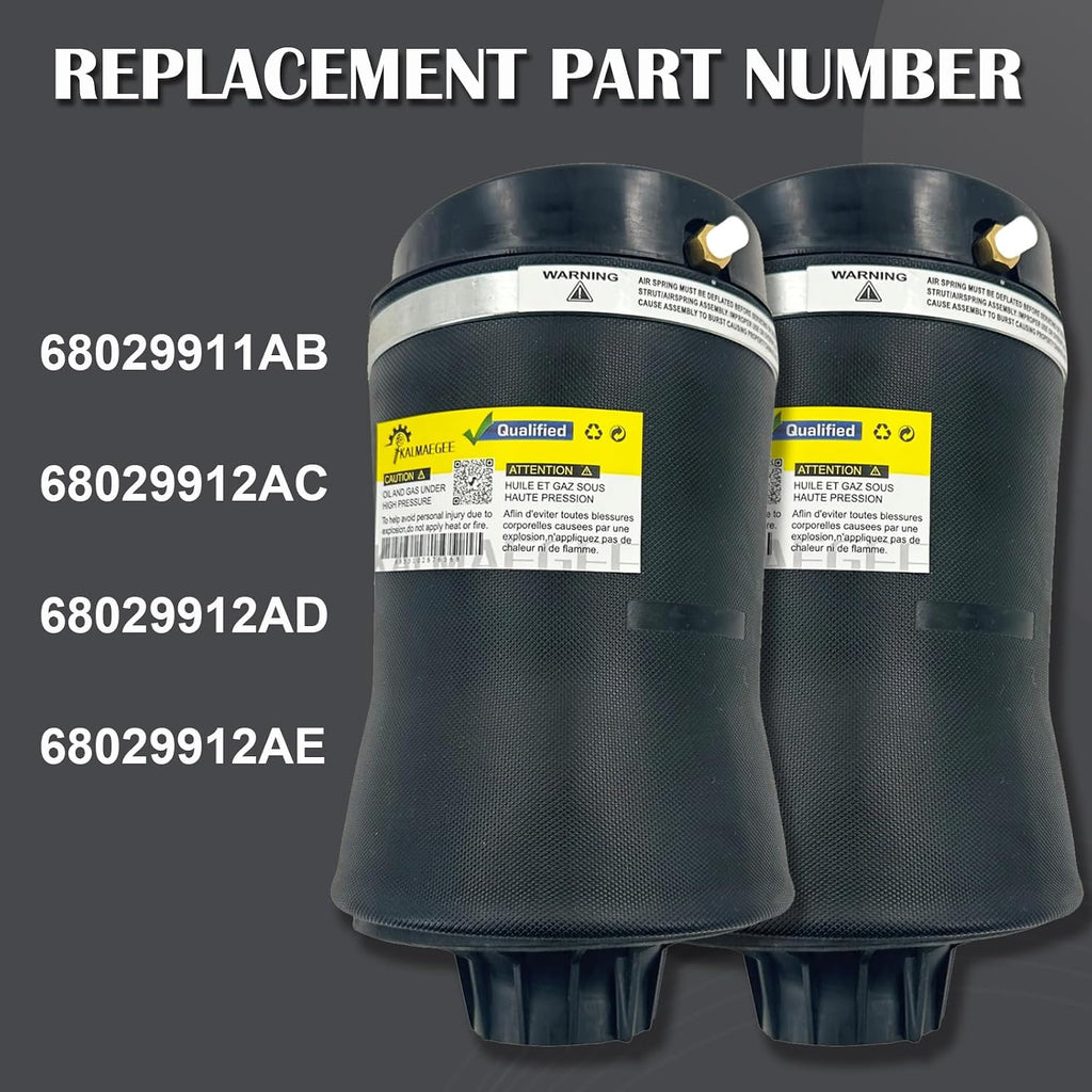 2PCS Rear Air Springs, Air Suspension Bag for Jeep Grand Cherokee 2011-2015