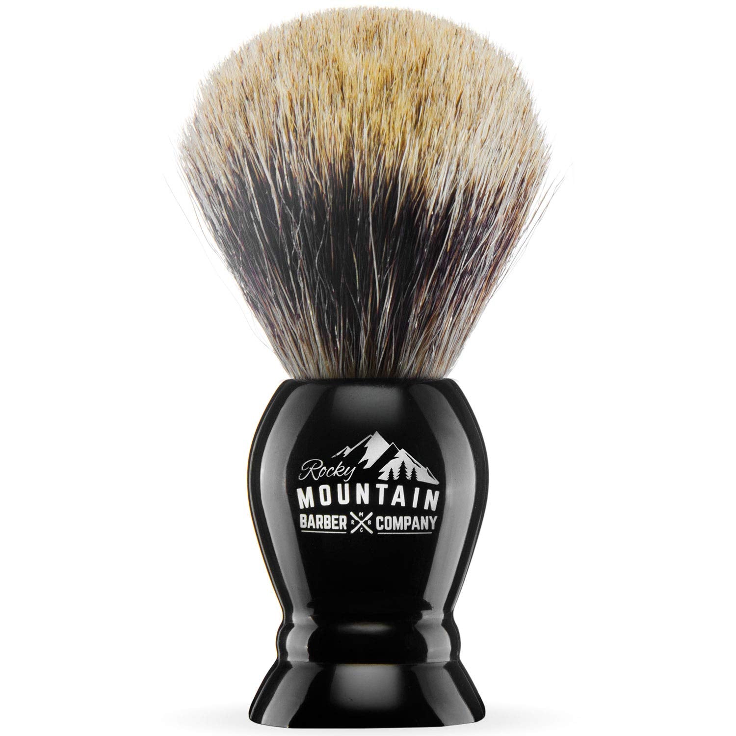 Badger Hair Shaving Brush for Men with Stand | Pure 100% Best Badger Hair, Heavy Duty Resin Handle & Oversized