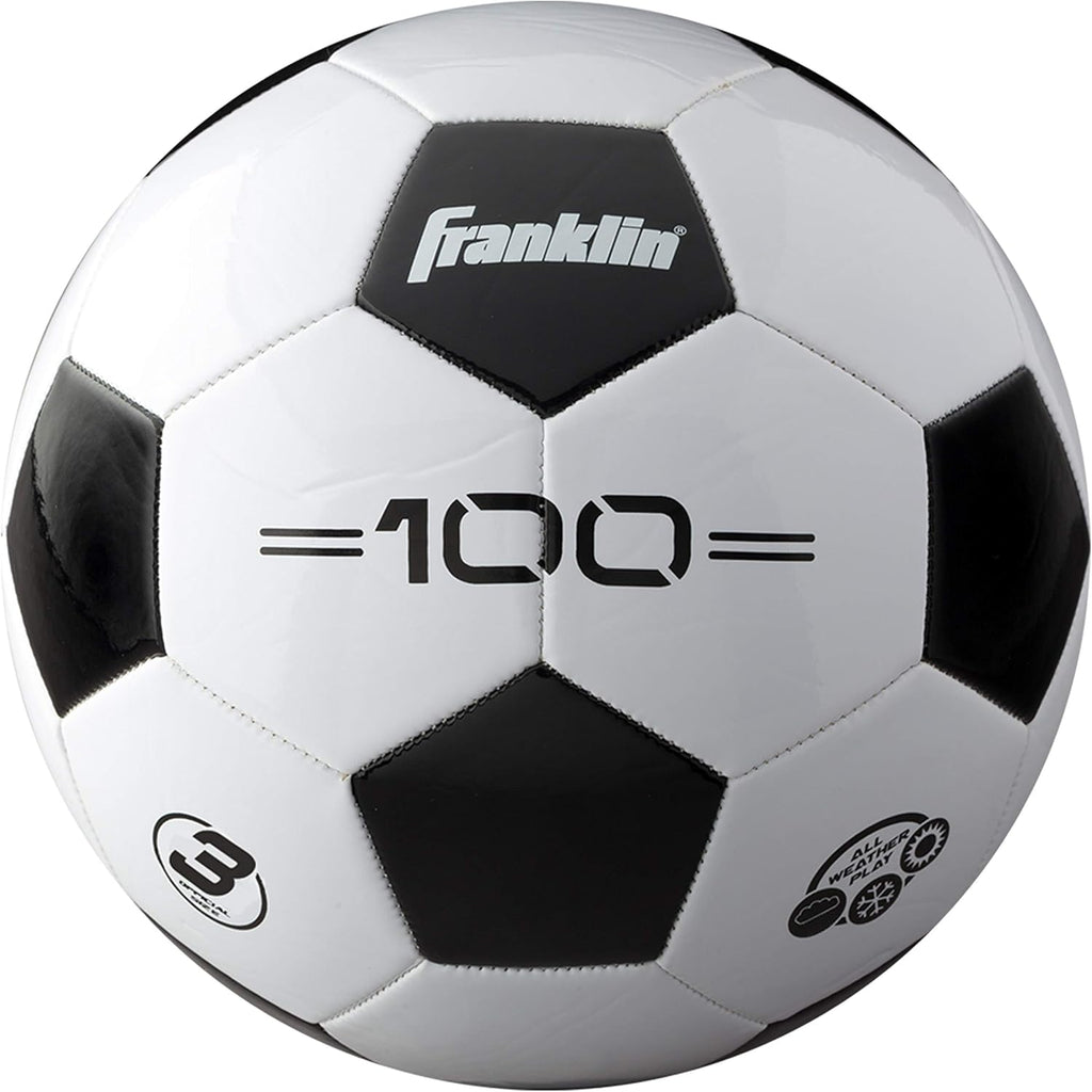 Soccer Balls - Youth & Adult - Sizes 3, 4 & 5 - Single & Bulk Packs - Black & White
