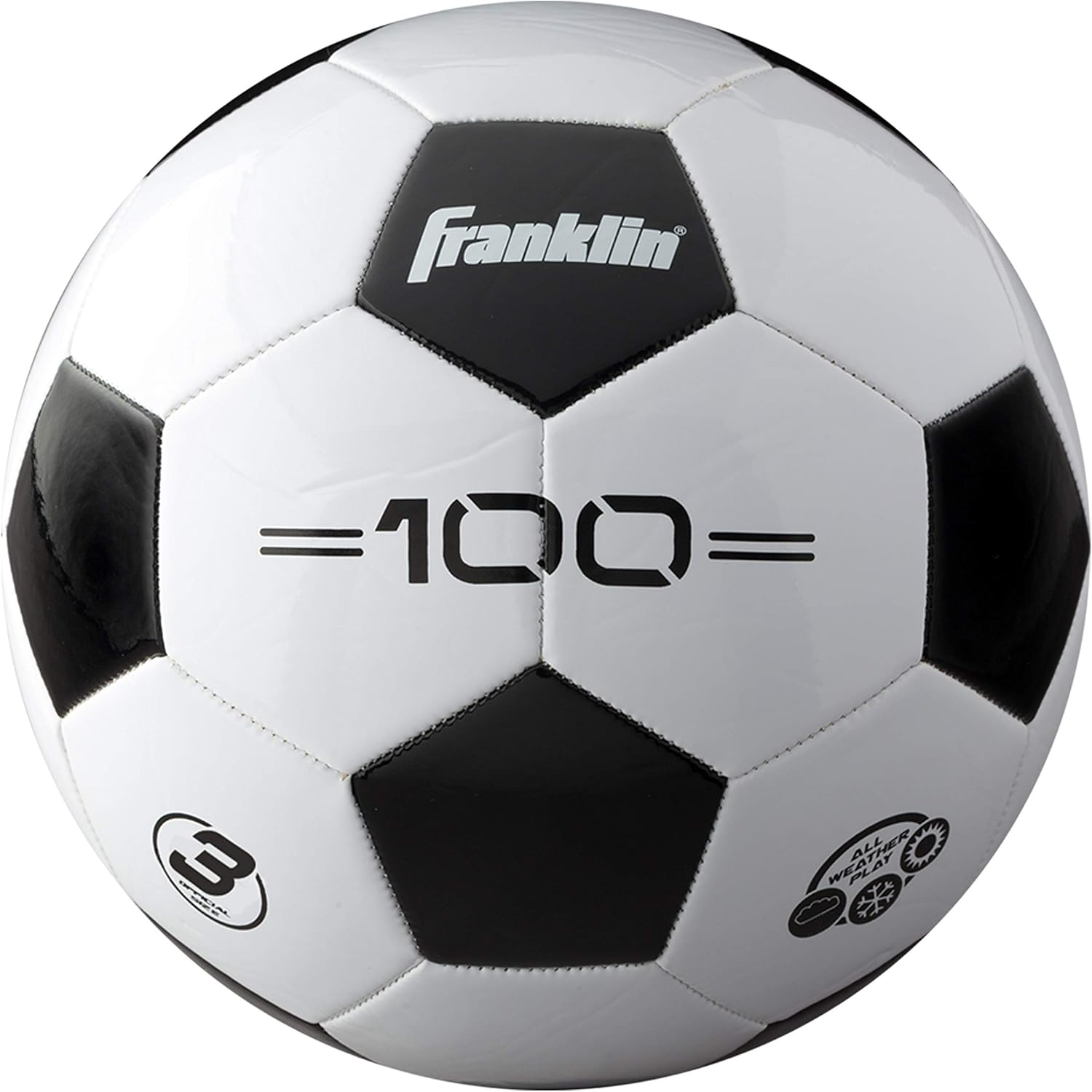 Soccer Balls - Youth & Adult - Sizes 3, 4 & 5 - Single & Bulk Packs - Black & White