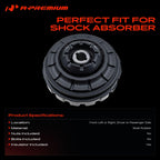 A-Premium Front Left or Right Strut Mount Compatible with Cadillac
