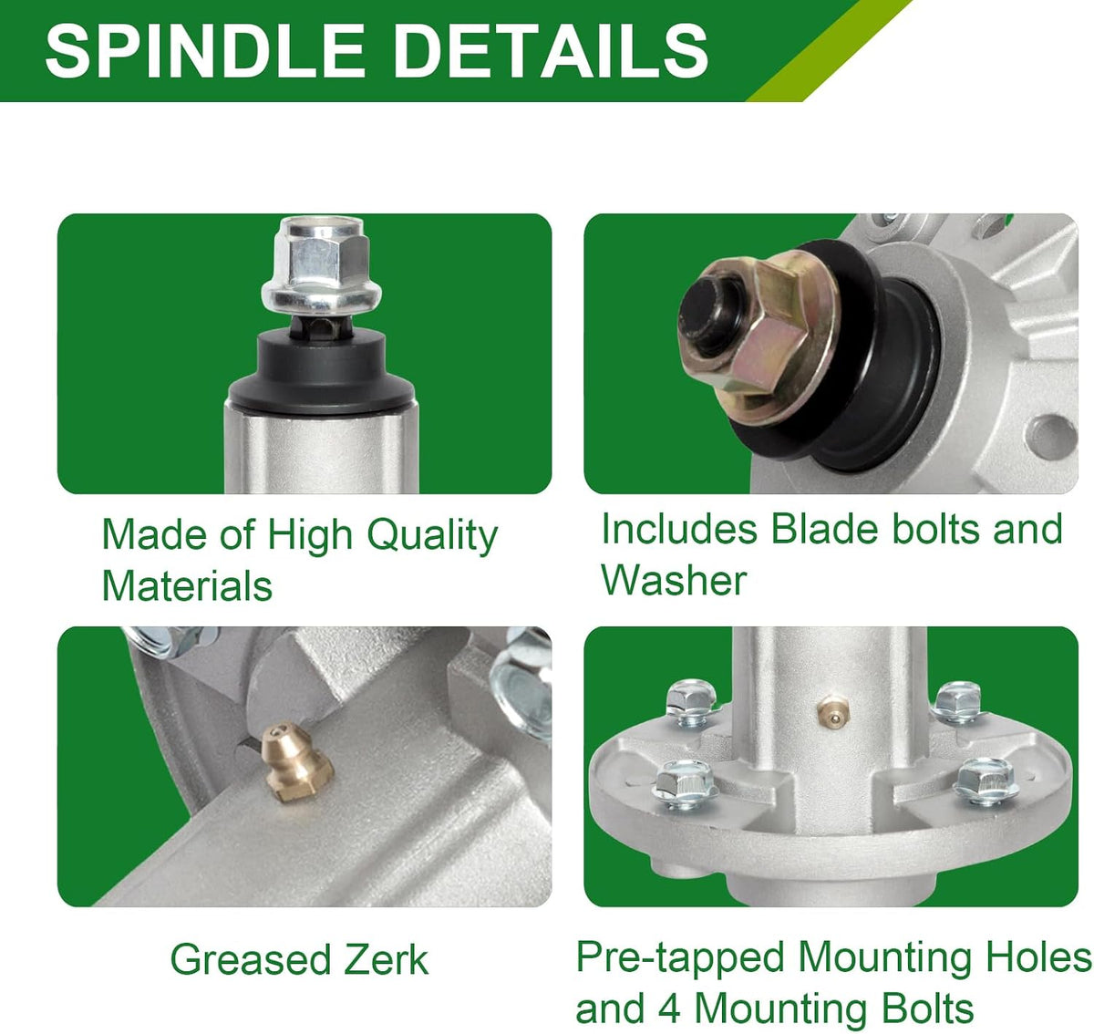 GY20454 AUC15811 GY21098 Spindle Assembly for John Deere 42" 48" Deck 2pack