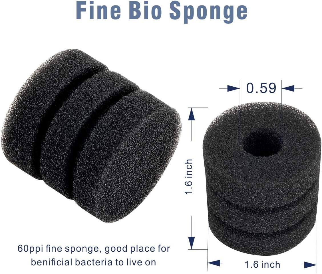 Super Mini Aquarium Single Sponge Filter for Small Fish Tank 0.5-5 Gallon