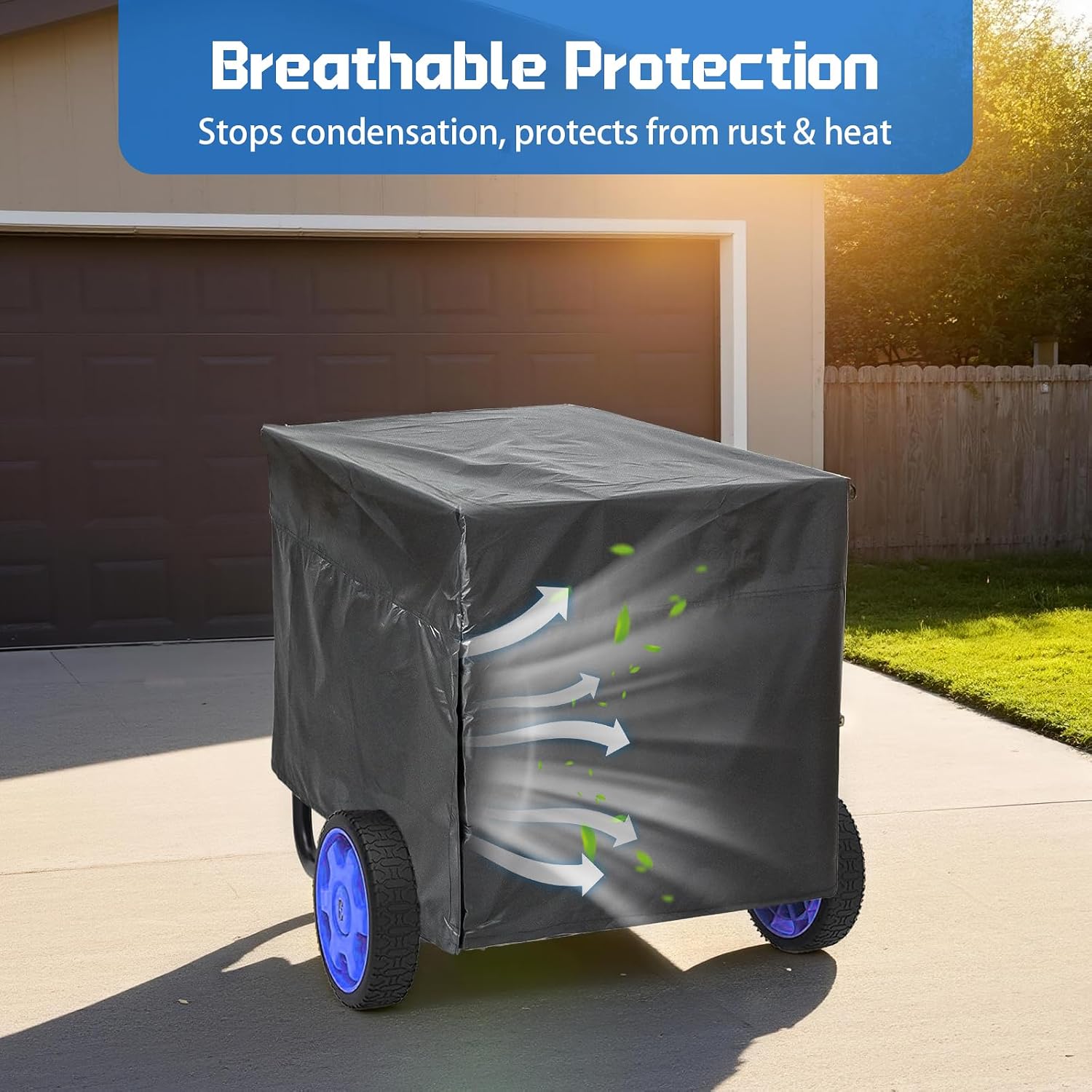 Generator Cover Compatible with Westinghouse, Waterproof Portable Generator Cover for Outside Storage, Heavy Duty