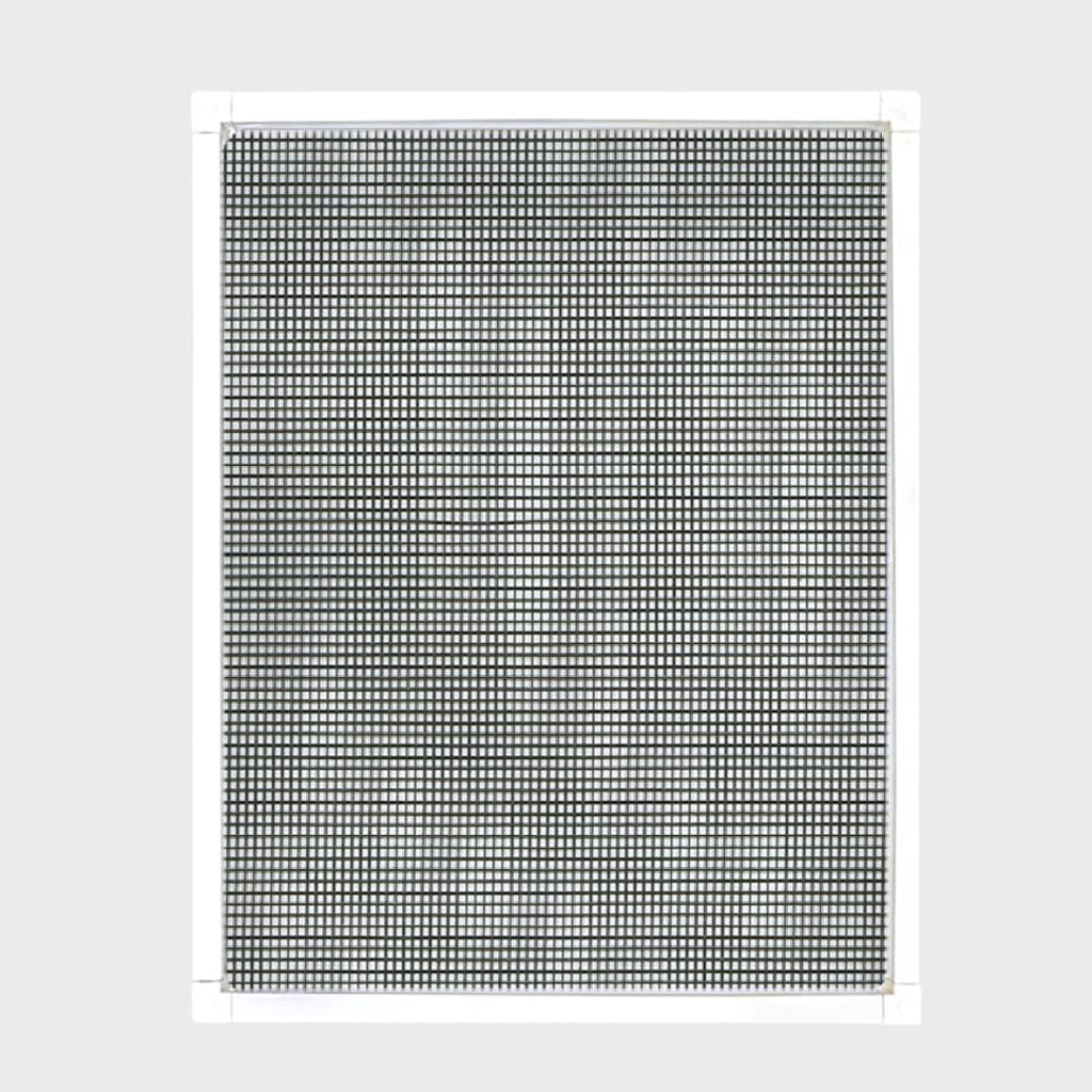 Custom Window Screen Fully Assembled, White Frame