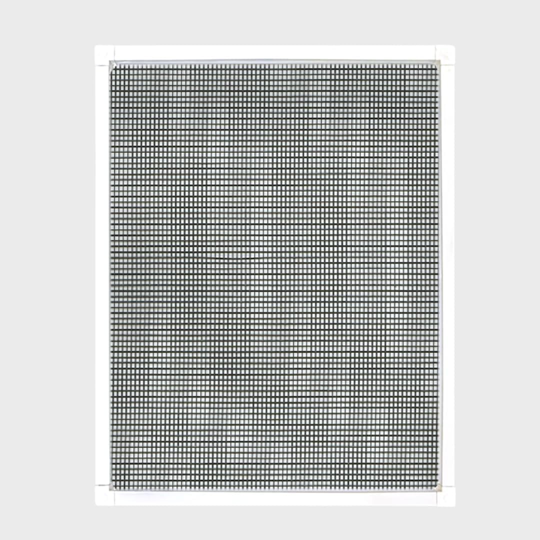 Custom Window Screen Fully Assembled, White Frame