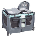 Retreat Nursery Center, Portable Playard with Bassinet, Changing Table, and Storage - Foldable and Convertible Travel