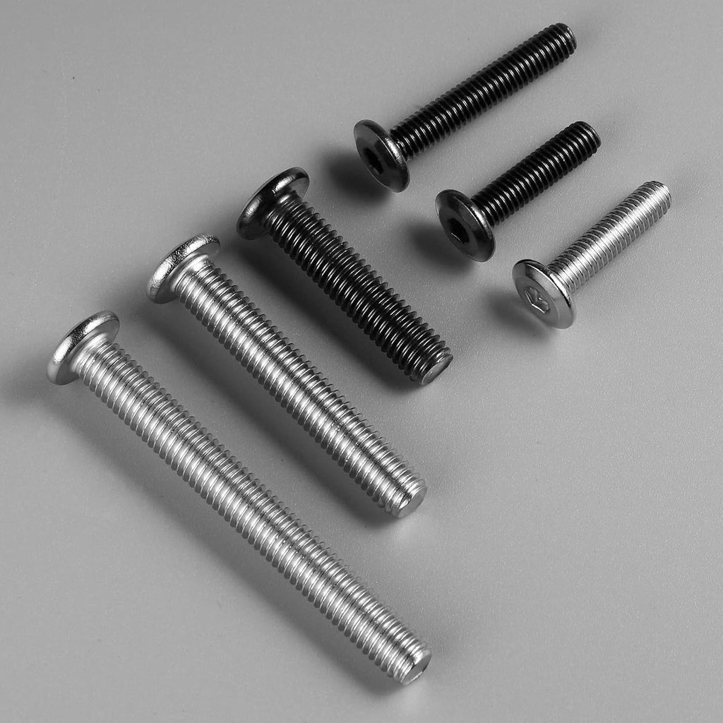 5/16-18 Bolt, 30Pcs 5/16-18 x 3/4" Flat Head Hex Socket Cap Screws, 304 Stainless Steel 18-8 Furniture Bolts, Full Thread (with Hex Spanner)