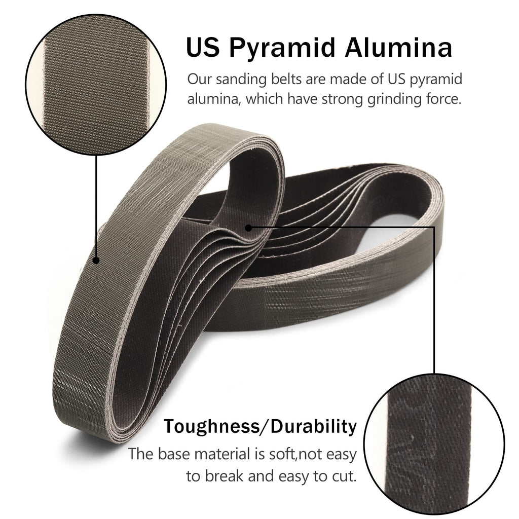 3/4 x 12 Inch Sanding Belts 2500 Grit for Work Sharp Sharpener, 12 Pack