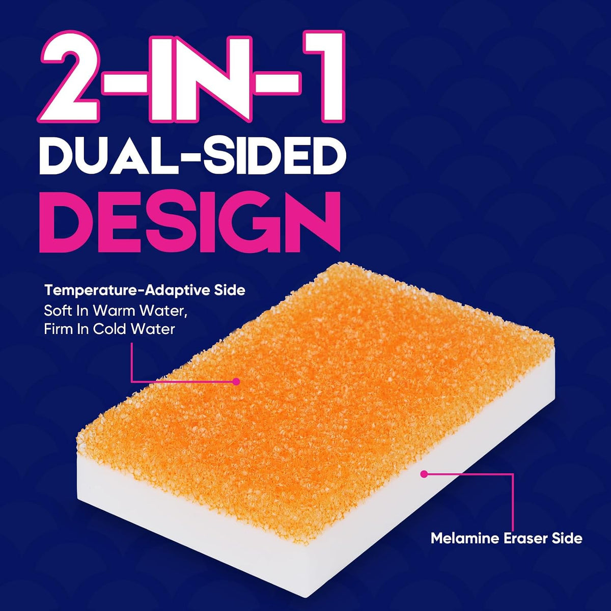 Magic Sponge Erasers for Shower & Tub, 8 Pack Melamine Sponges