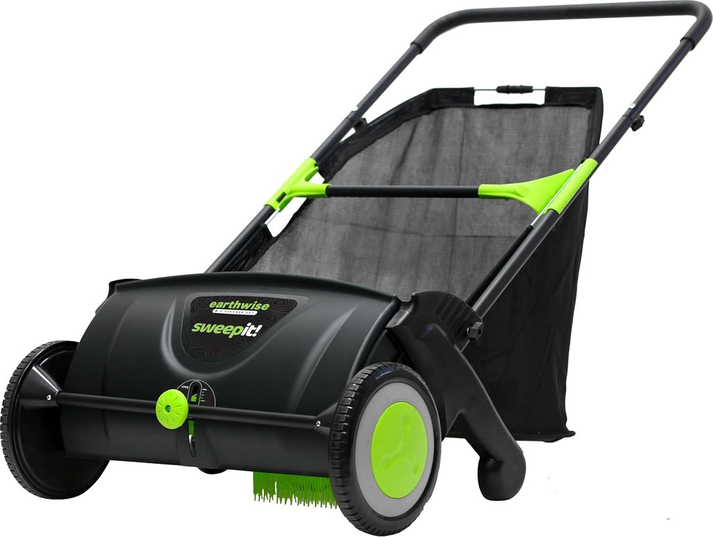 LSW70021 21-Inch Width Leaf & Grass Push Lawn Sweeper, Black
