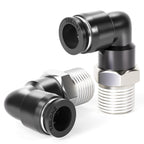 TAILONZ 3/8" x 3/8" NPT Push to Connect Elbow Fitting 2Pcs