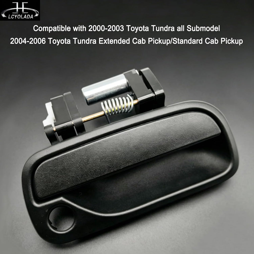 2Pcs Exterior Door Handle Front Left Driver & Right Passenger for 2000-2003 Toyota Tundra,for 2004-2006 Tundra Extended Cab Pickup/Standard Cab Pickup, Replace# 69220-34030 69210-34030,Textured Black