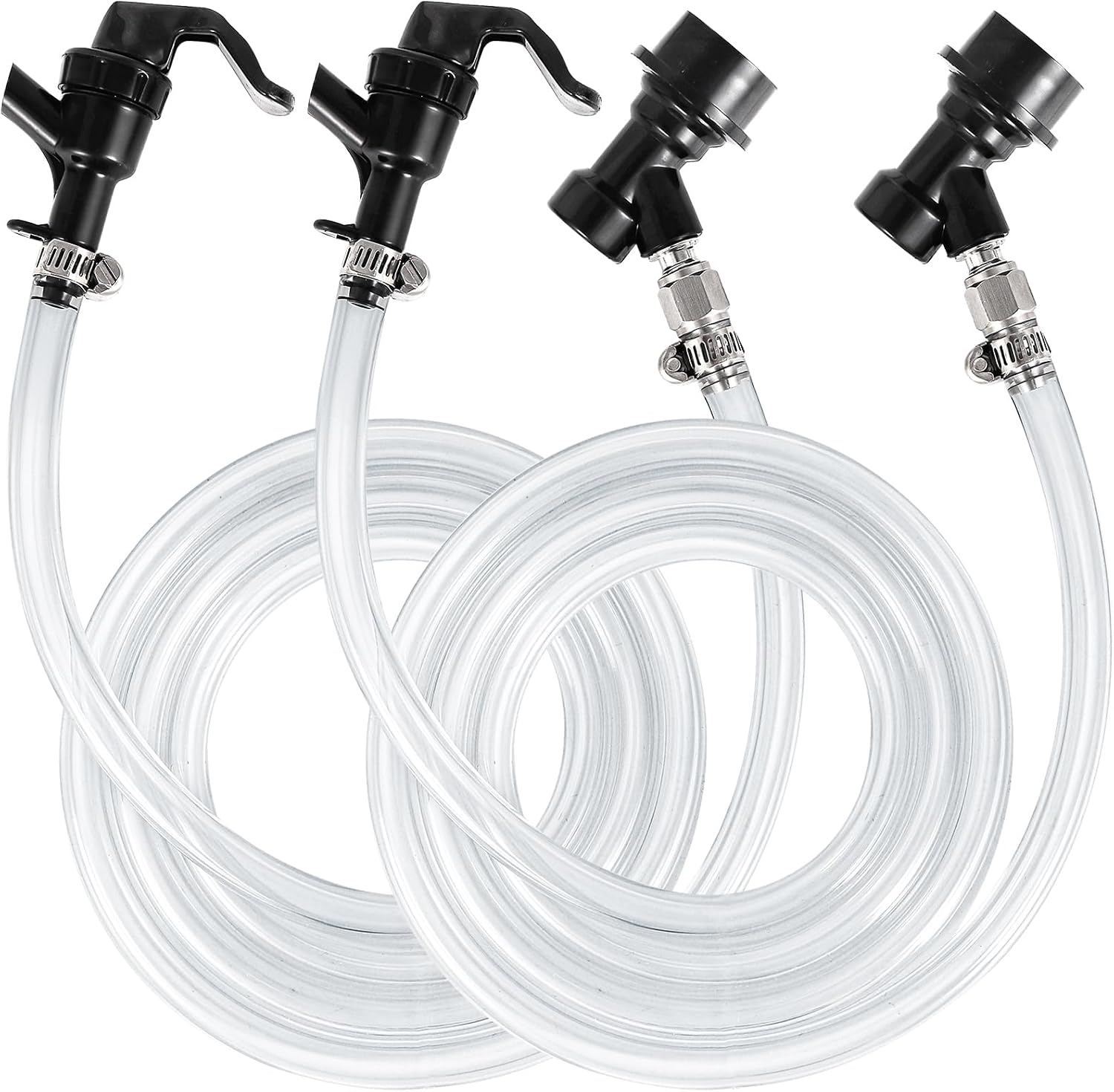 5ft-Hilangsan Ball Lock Picnic Tap Faucet Ball Lock Beer Line Assembly Beer Line Liquid Ball Lock Disconnect for