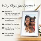 Digital Picture Frame, Load from Phone Capability, 10" Black