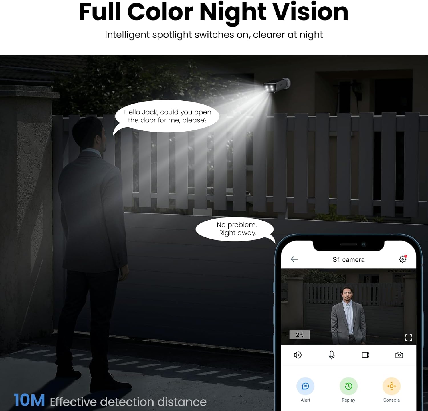 Cameras for Home Security-2K Wireless Security Camera Outdoor with AI Motion Detection & Siren, Non-Stop Solar