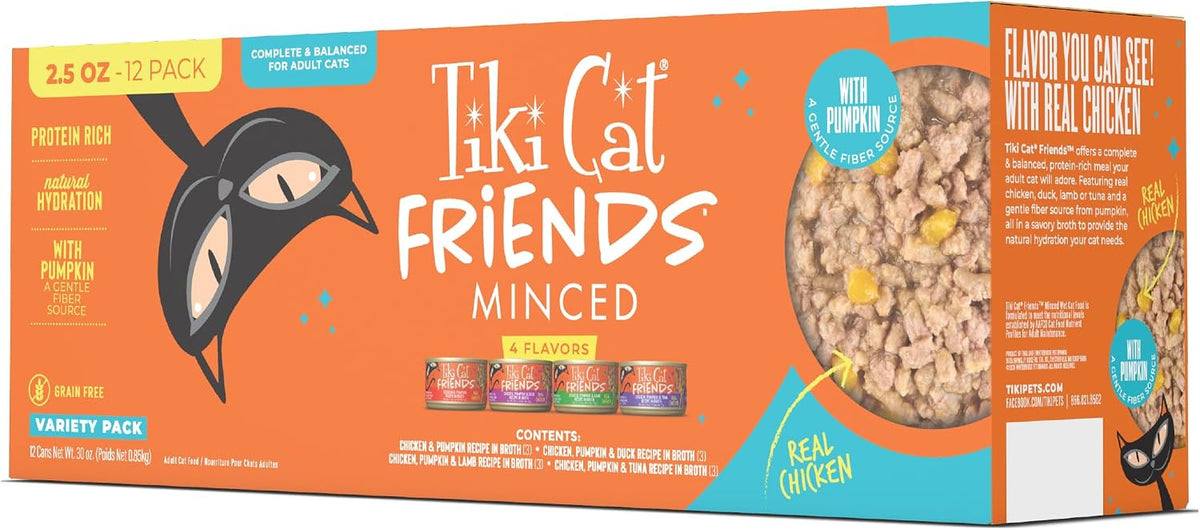 Friends Wet Cat Food, Chicken Variety Pack, 2.5 oz. Can, 12 Count