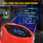 Nilight 250A Battery Disconnect Switch 12V-48V with LED Voltage Display