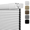 No Drill No Tools Blackout Cellular Shades,White,Custom Size