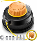 Universal Bump Feed Trimmer Head Replacement Fits Gas and Cordless Trimmers