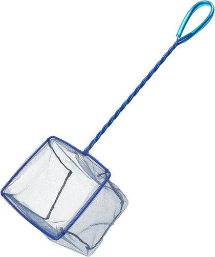 5''/6'' Fish Net for Fish Tank, Aquarium Net with Braided Metal Handle and Nylon Mesh, Small Fish Net Minnow Net for