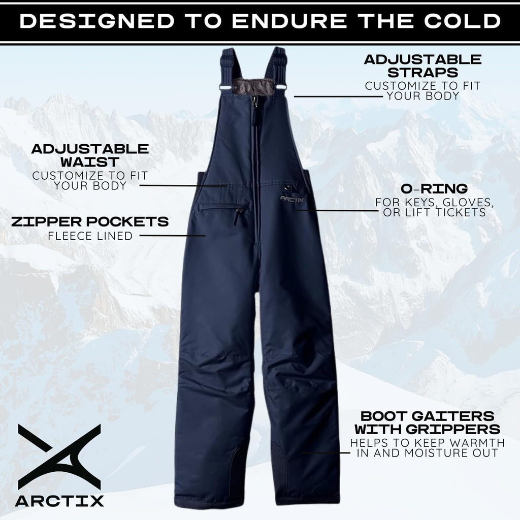 Kids Insulated Snow Bib Overalls