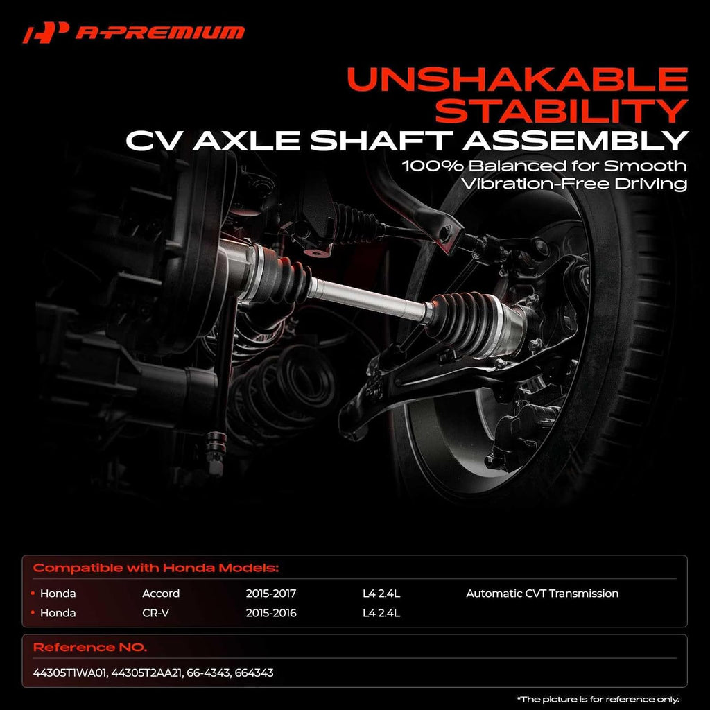A-Premium Front Right Passenger Side CV Axle Shaft Assembly