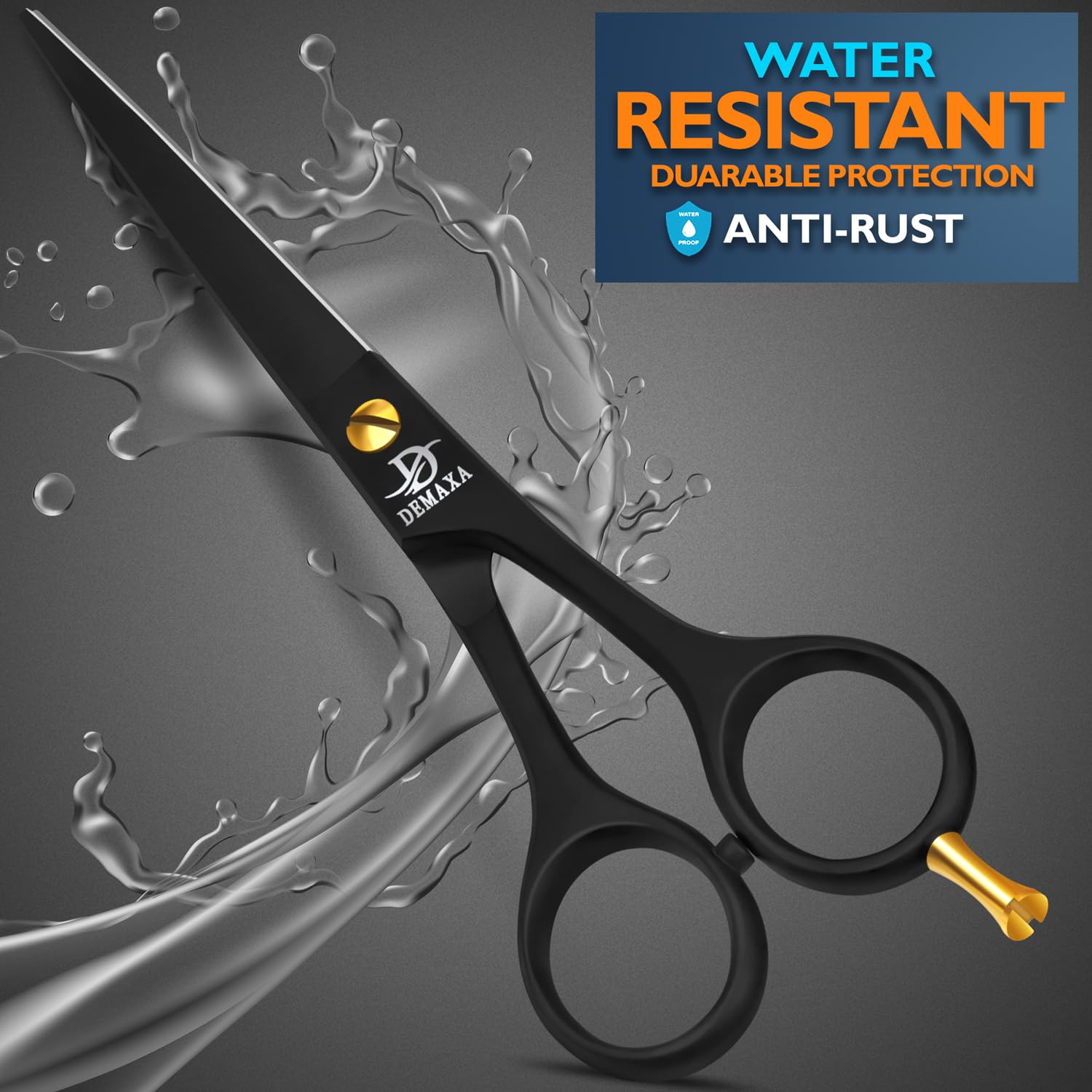 Professional Hair Scissors 6.5 Inch - Premium High Carbon Stainless Steel Barber Salon Hair Shears for Haircut