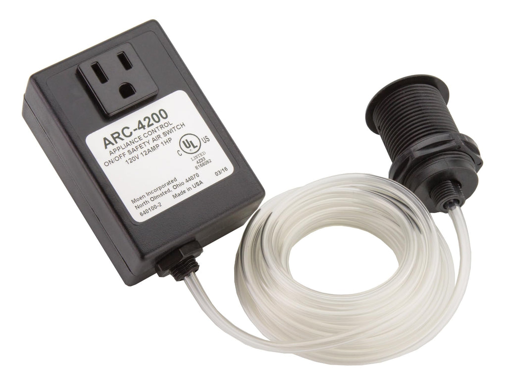 Waste King ARC-4200 Garbage Disposal Air Switch Base and Control Unit, Black