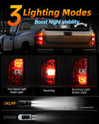 Right Tail Lights Compatible With Chevy Silverado 2007-2014