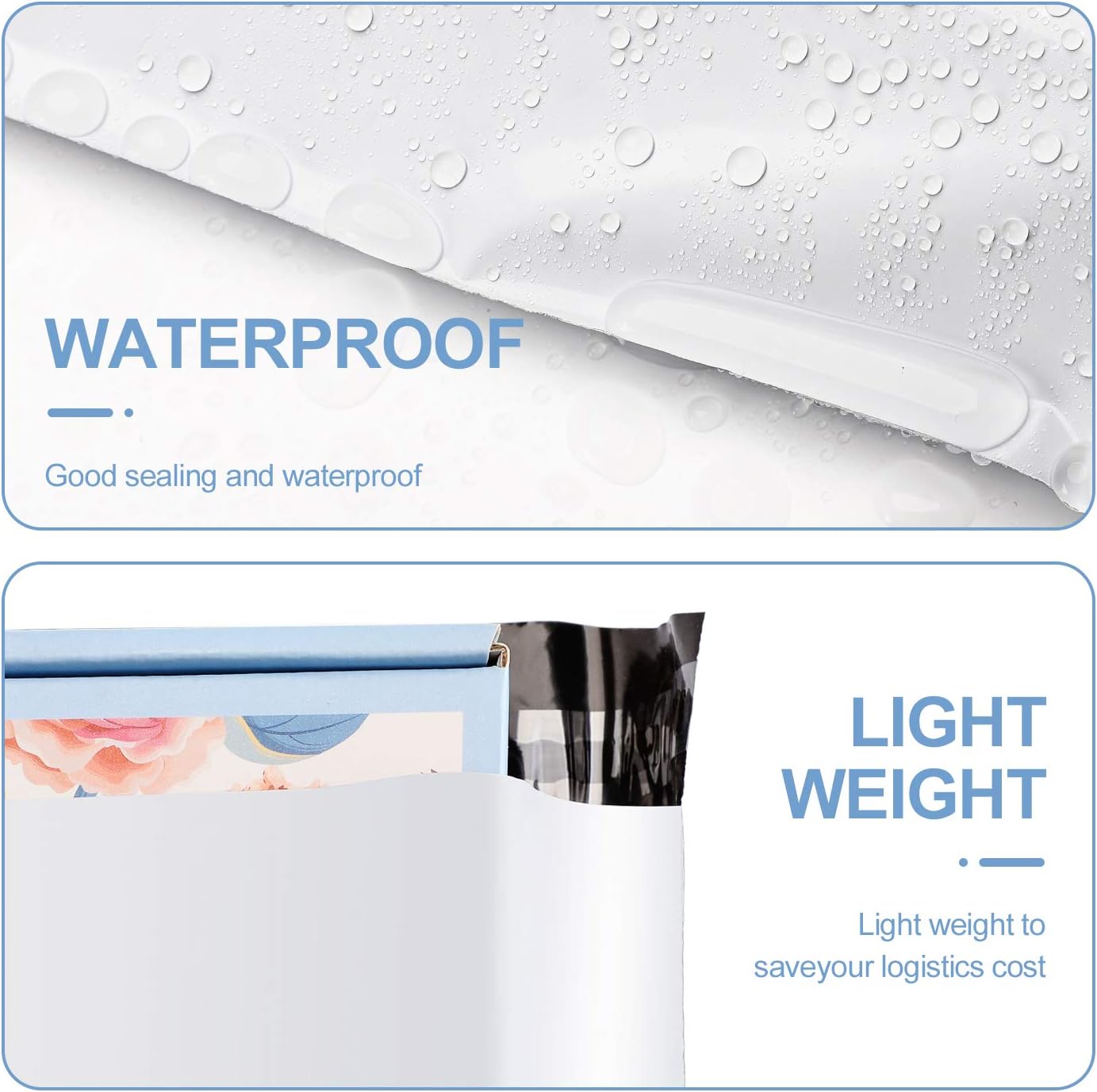 Large Poly Mailers 19x24 50 Pack, White Self Seal Shipping Bags | Strong Thick Tear-resistant Waterproof Mailing