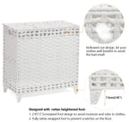 Laundry Hamper with 3 Removable Liner Bags, 132L Laundry Sorter with Lid