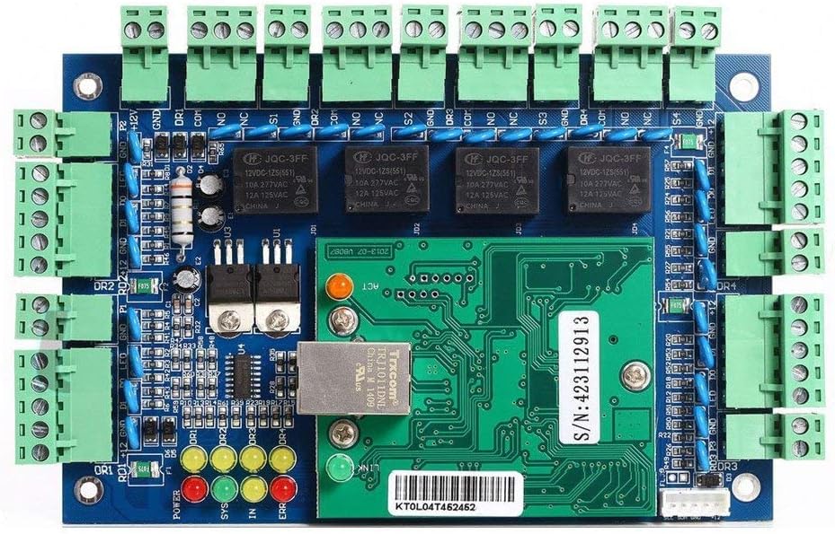 4 Doors Complete TCP/IP PIN Code RFID Card/Fob Access Control Systems with North American Standard Electric Strike