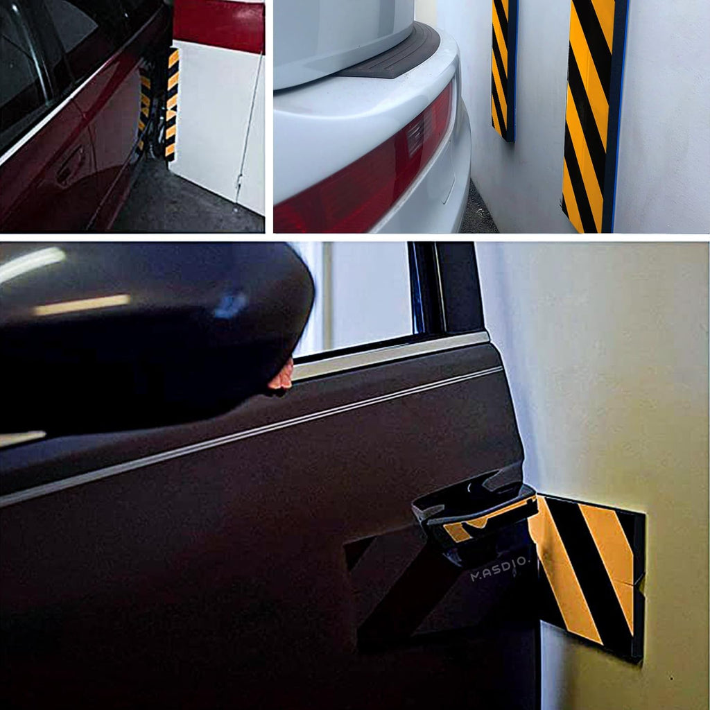 GWP05 Garage Wall Protector Foam Corner Guard for Parking Garages - Reflective Edge Protector - Corner and Bumper