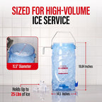 Plastic Tote Ice Bucket With Lid, 6 Gallon, Commercial-Grade