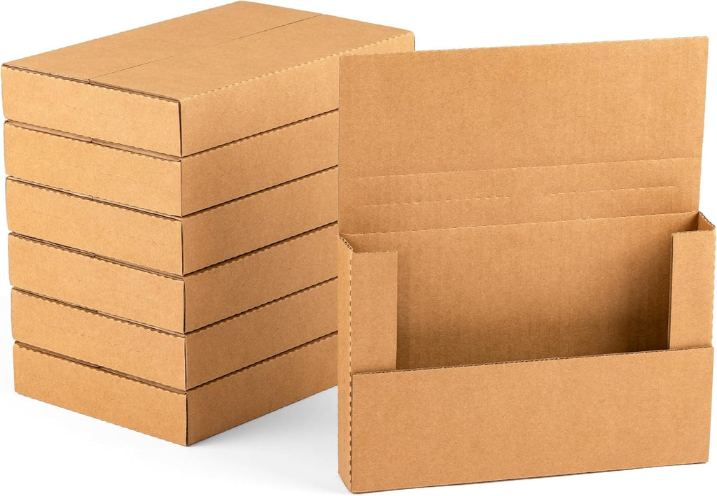 9x6x1.3 inch Small Shipping Boxes for DVD, Book Mailers, 25 Pack