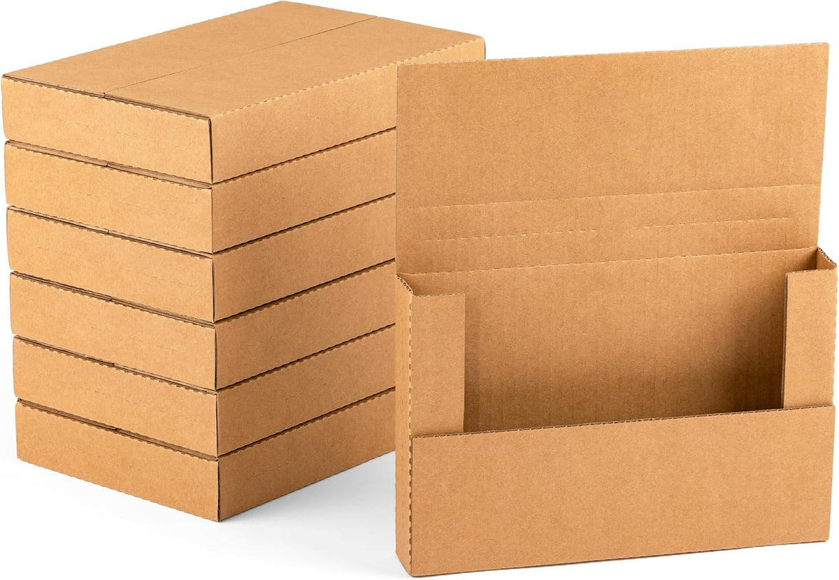 9x6x1.3 inch Small Shipping Boxes for DVD, Book Mailers, 25 Pack