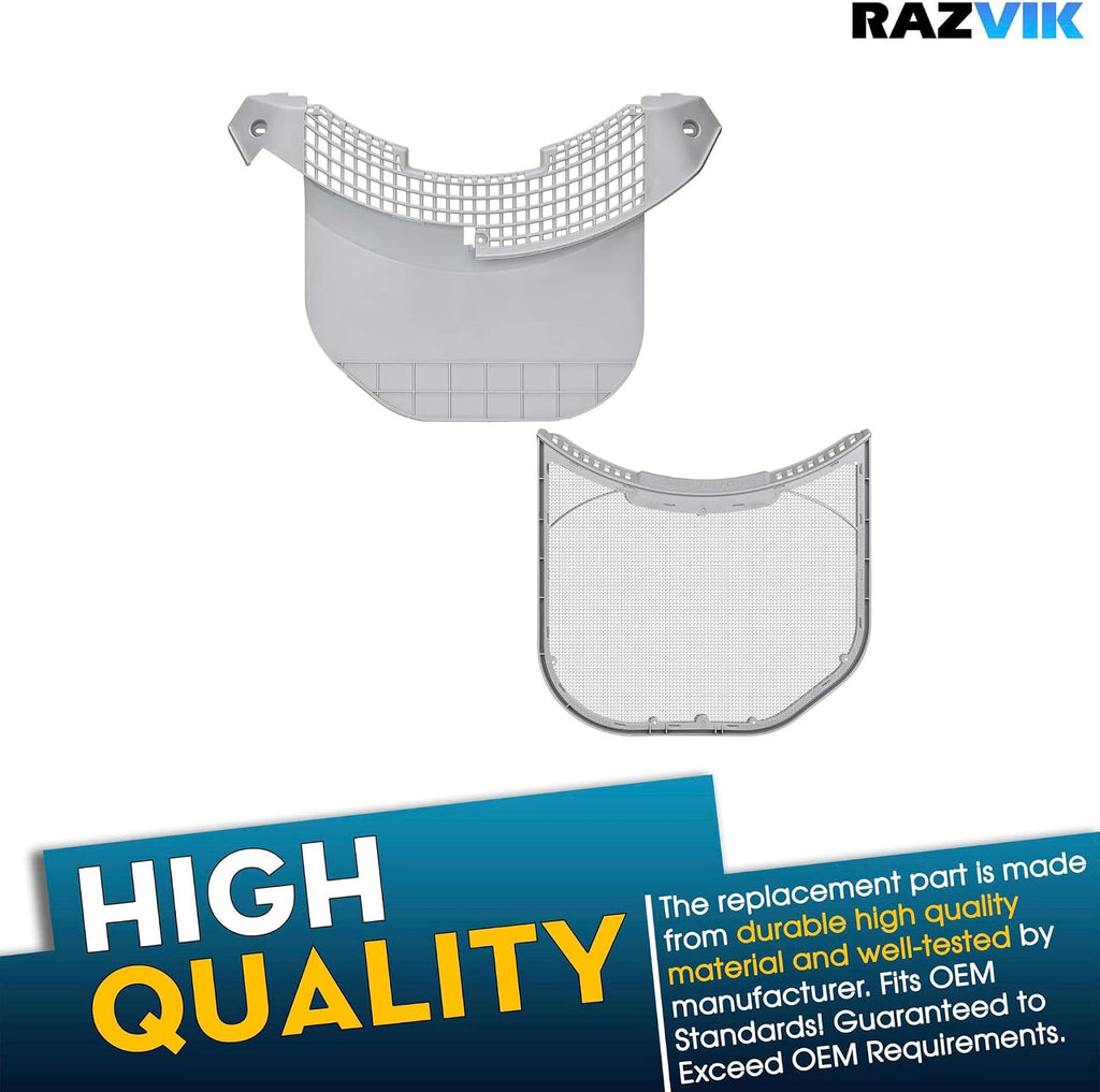 Dryer Lint Screen Cover & Filter Screen Replacement for LG DLEX3370W DLEX3700W/00 DLEX3001R